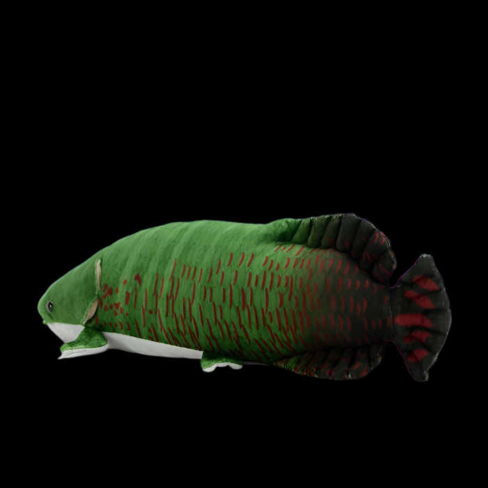 Peluche morbido di pesce Arapaima Gigas