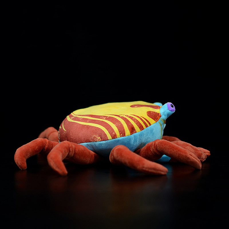 Červený žlutý krab Měkká plyšová hračka