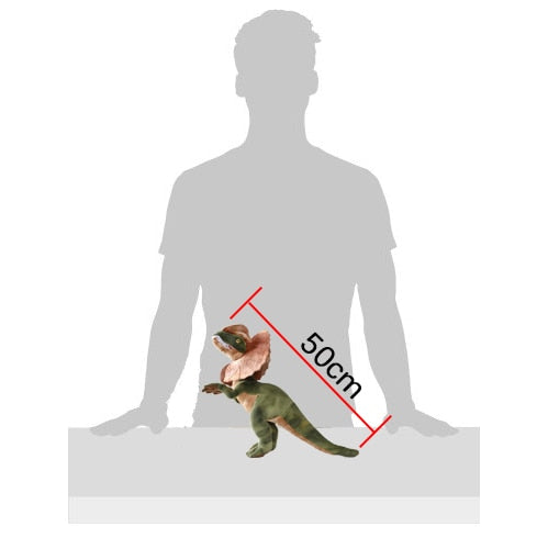 Jucărie de plus umplută cu dinozaur Dilophosaurus real