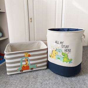 Cartoon Children's Cloth Toy Storage Basket