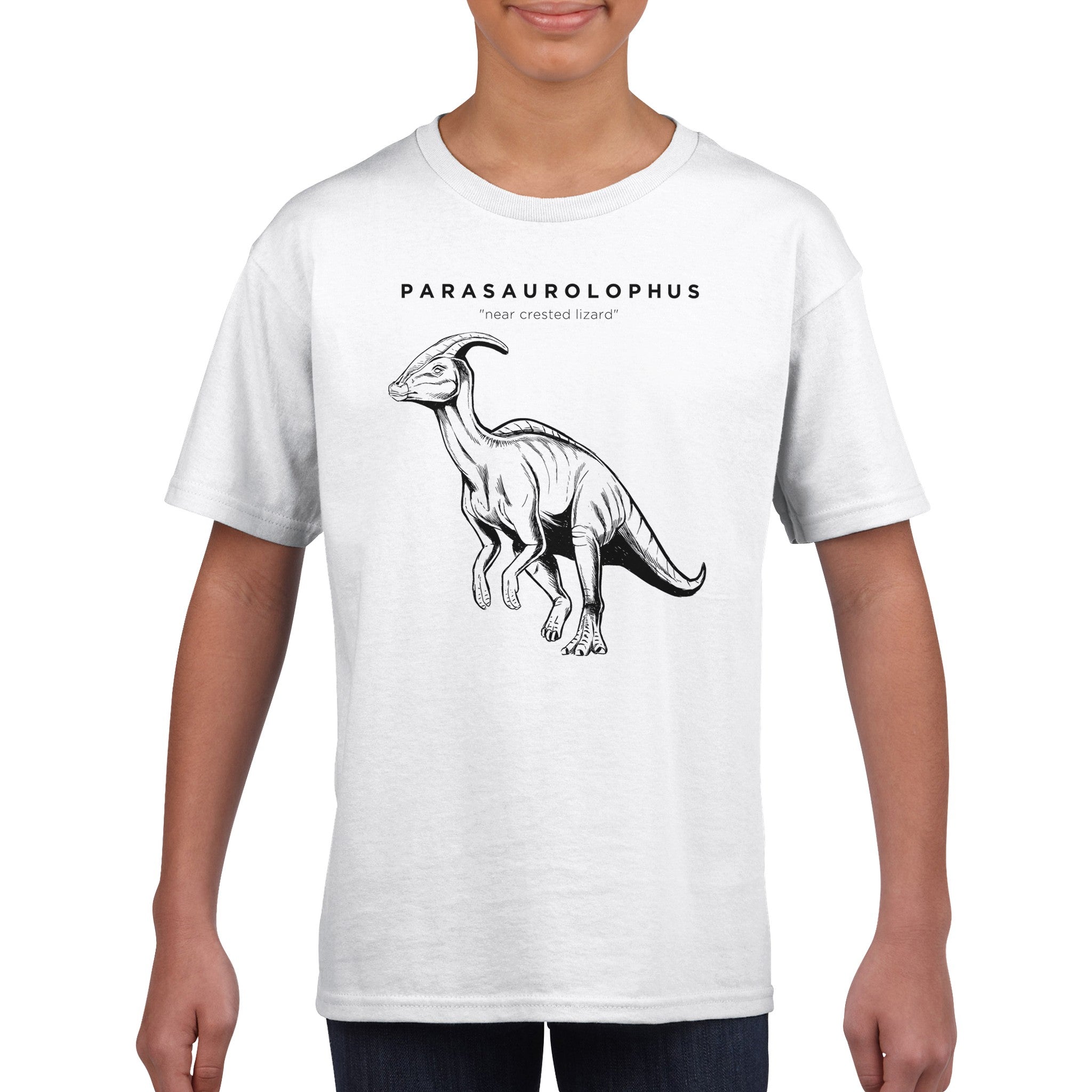 Parasaurolophus Dinosaur Prehistoric Kids T-Shirt