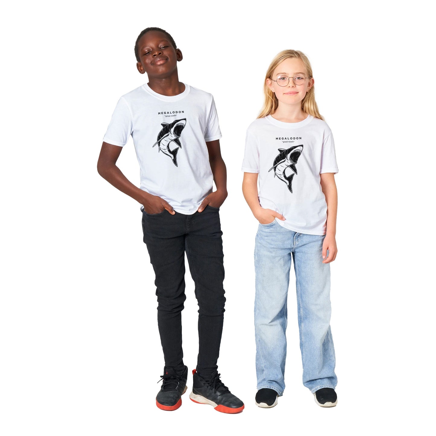 Megalodon Prehistoric Shark Kids T-Shirt