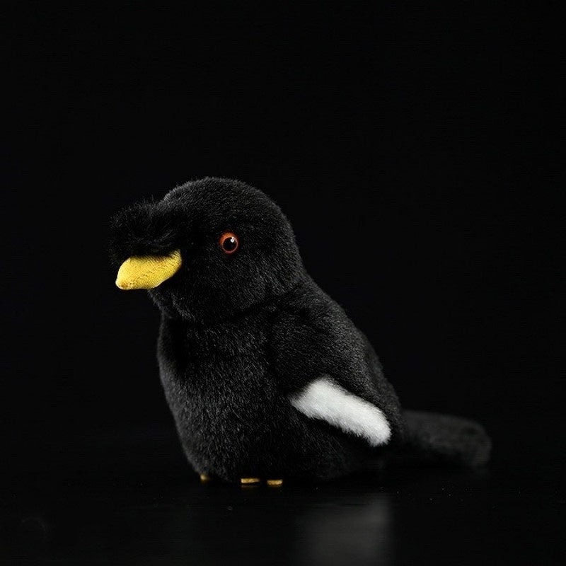 Crested Myna Bird Stuffed Plush Toy