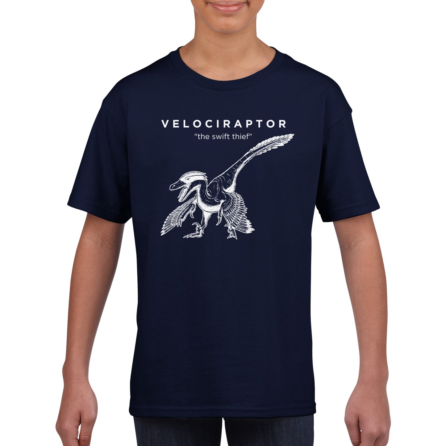 Velociraptor Dinosaur Prehistoric Kids T-Shirt