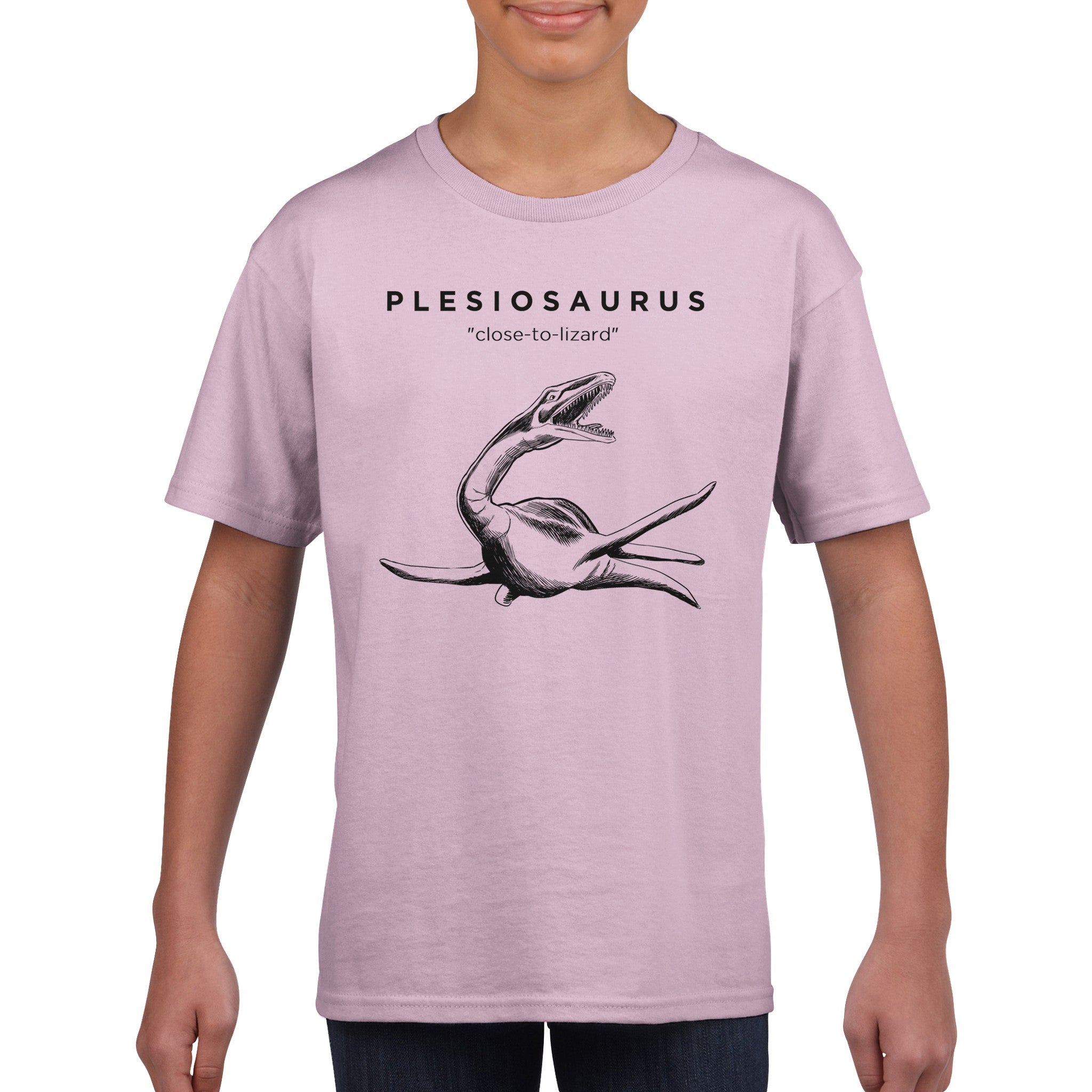 Plesiosaurus Prehistoric Reptile Kids T-Shirt