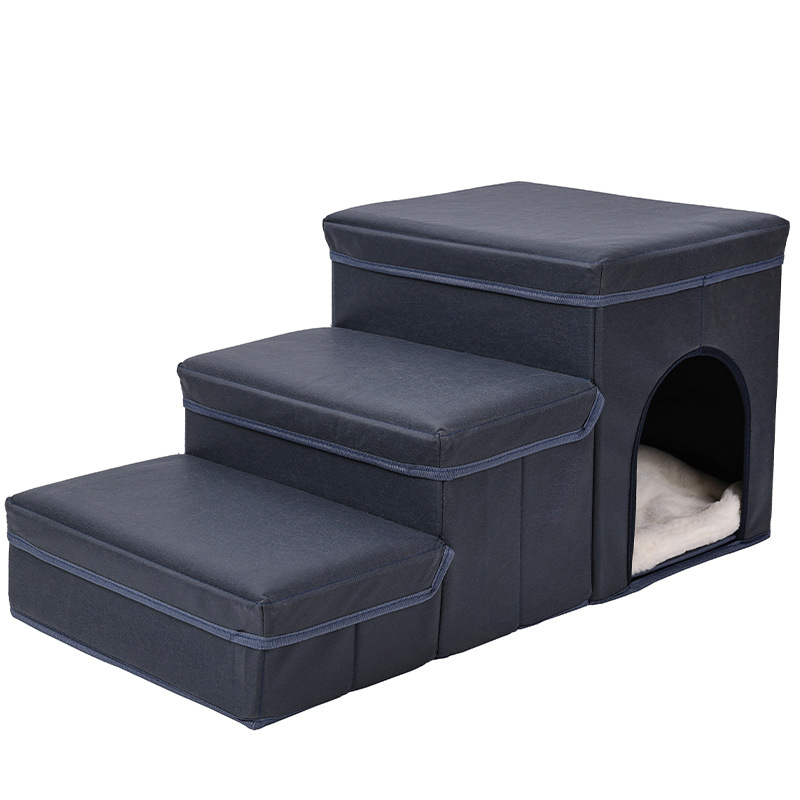 3-in-1 Pet Stairs Bed and Storage