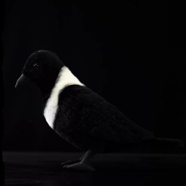 Collared Crow Soft Stuffed Plush Toy