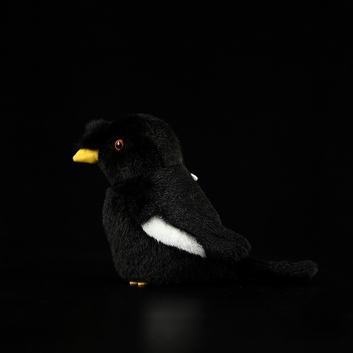 Crested Myna Bird Stuffed Plush Toy