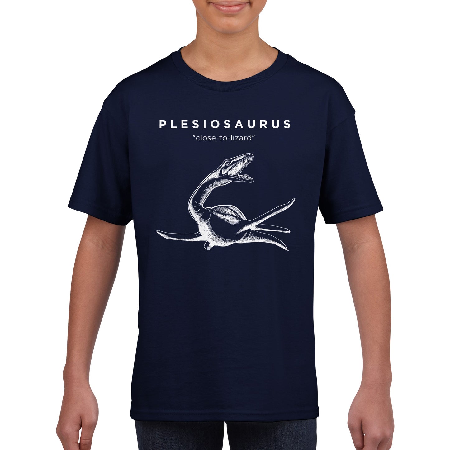 Plesiosaurus Prehistoric Reptile Kids T-Shirt