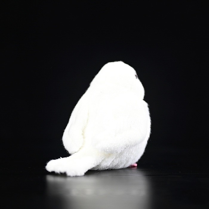 White Java Sparrow Bird Stuffed Plush Toy