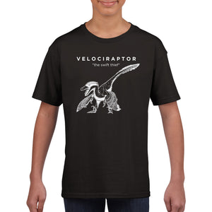Velociraptor Dinosaur Prehistoric Kids T-Shirt