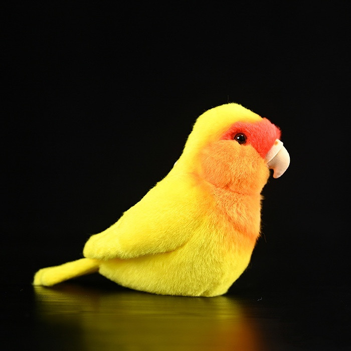 Yellow Lovebird Soft Stuffed Plush Toy