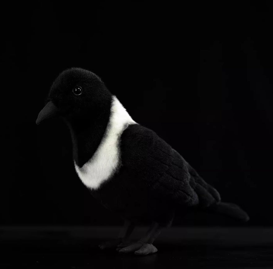 Collared Crow Soft Stuffed Plush Toy
