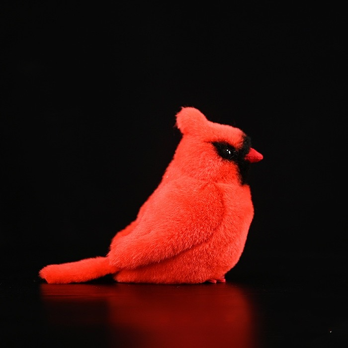 Northern Cardinal Bird Soft Stuffed Plush Toy