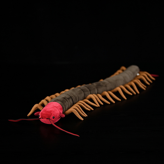 Chinese Red-Headed Centipede Stuffed Plush Toy