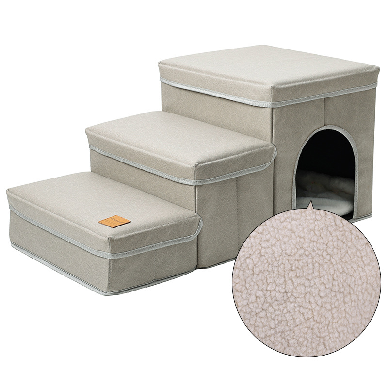 3-in-1 Pet Stairs Bed and Storage