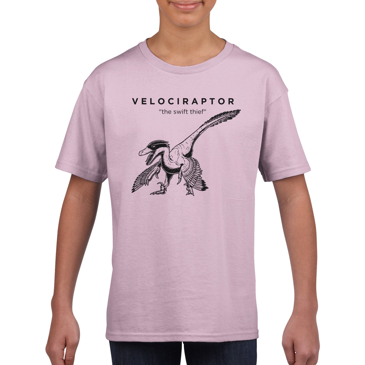 Velociraptor Dinosaur Prehistoric Kids T-Shirt