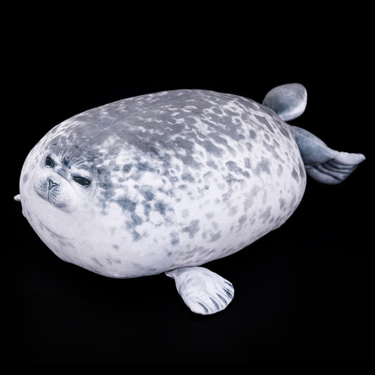 Gray Seal Soft Stuffed Plush Throw Pillow Cushion Toy