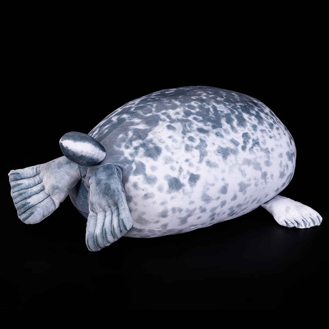 Gray Seal Soft Stuffed Plush Throw Pillow Cushion Toy
