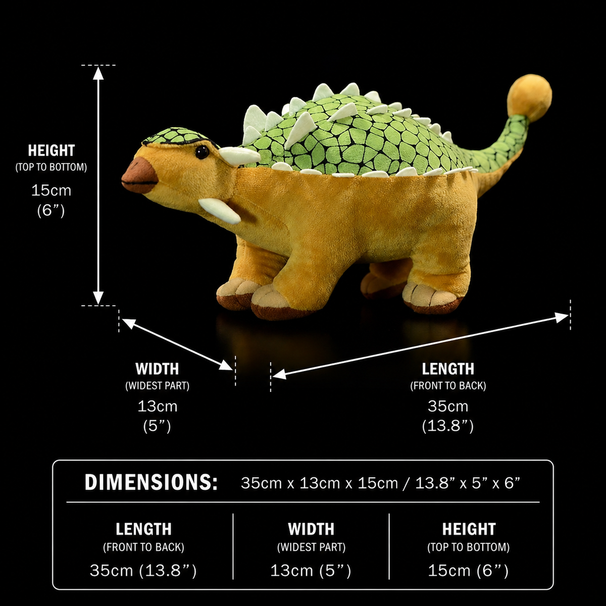 Ankylosaurus Dinosaur Soft Stuffed Plush Toy
