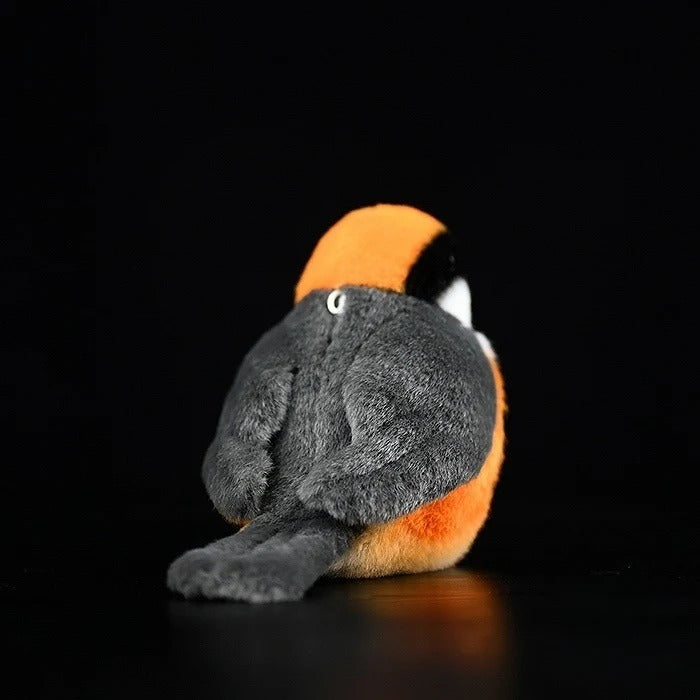 Black-Throated Bushtit Bird Stuffed Plush Toy
