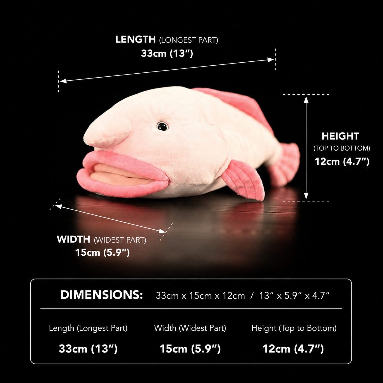 Weiches Plüschtier Blobfisch