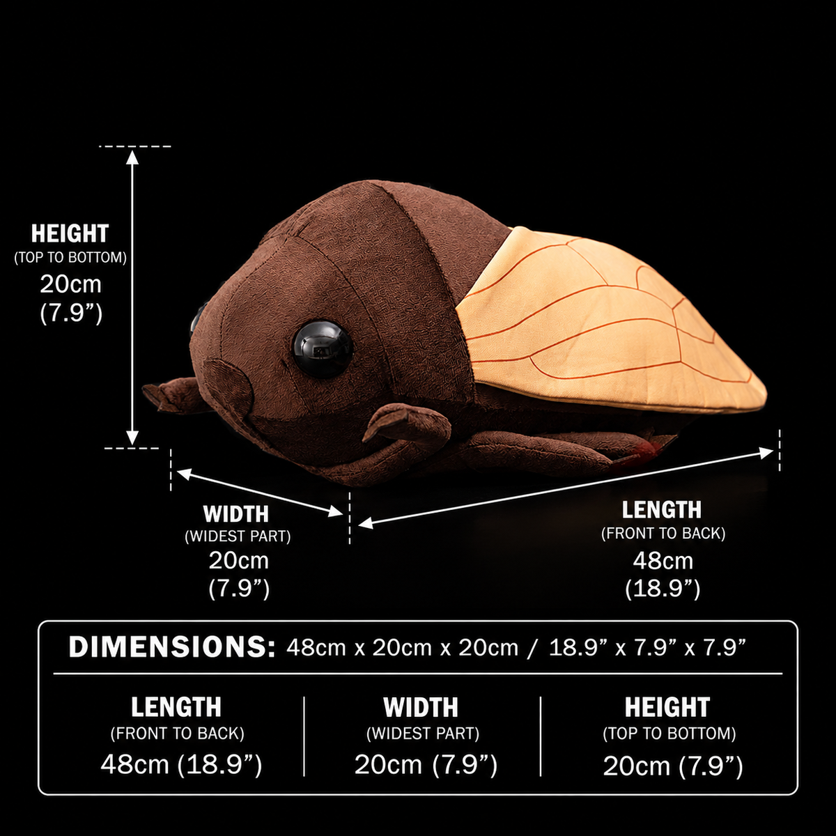 Cicada Insect Soft Stuffed Plush Toy