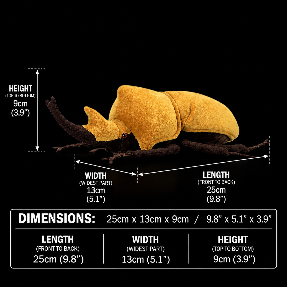 Elephant Beetle Soft Stuffed Plush Toy