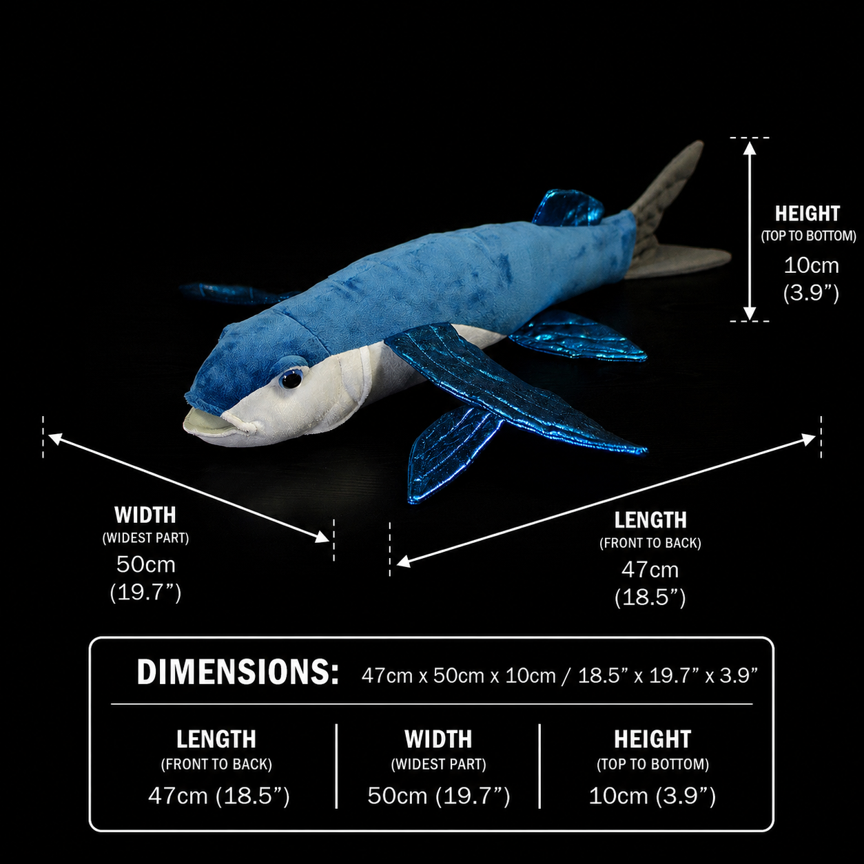 Flying Fish Soft Stuffed Plush Toy