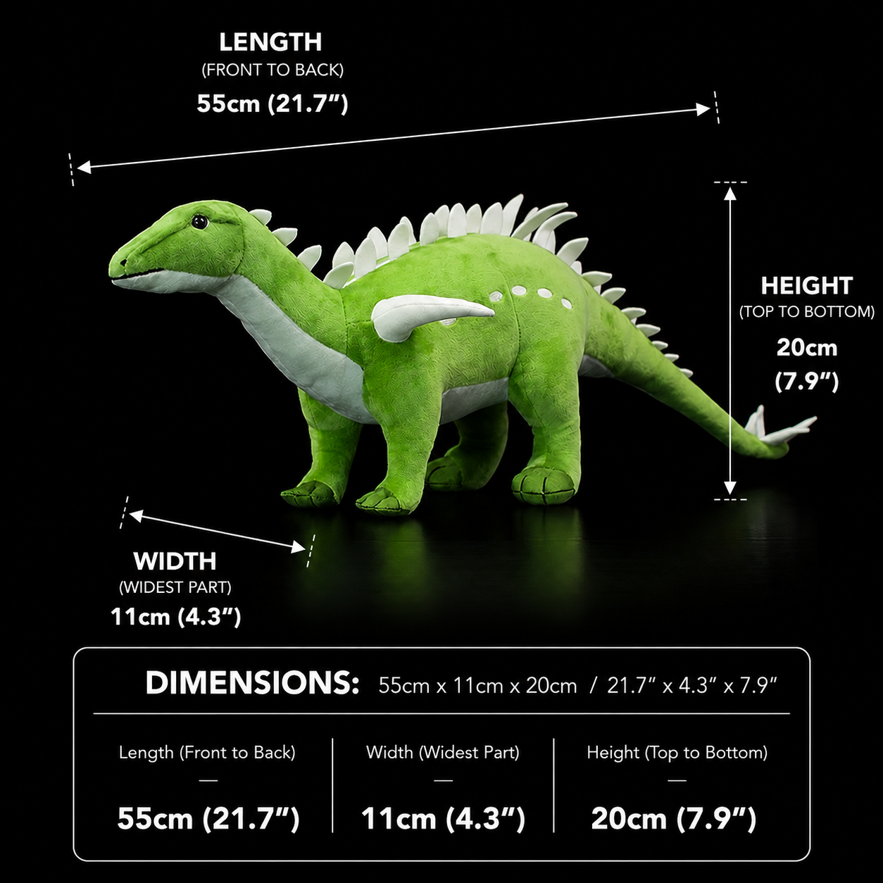 Huayangosaurus Dinosaurier, weiches Plüschtier