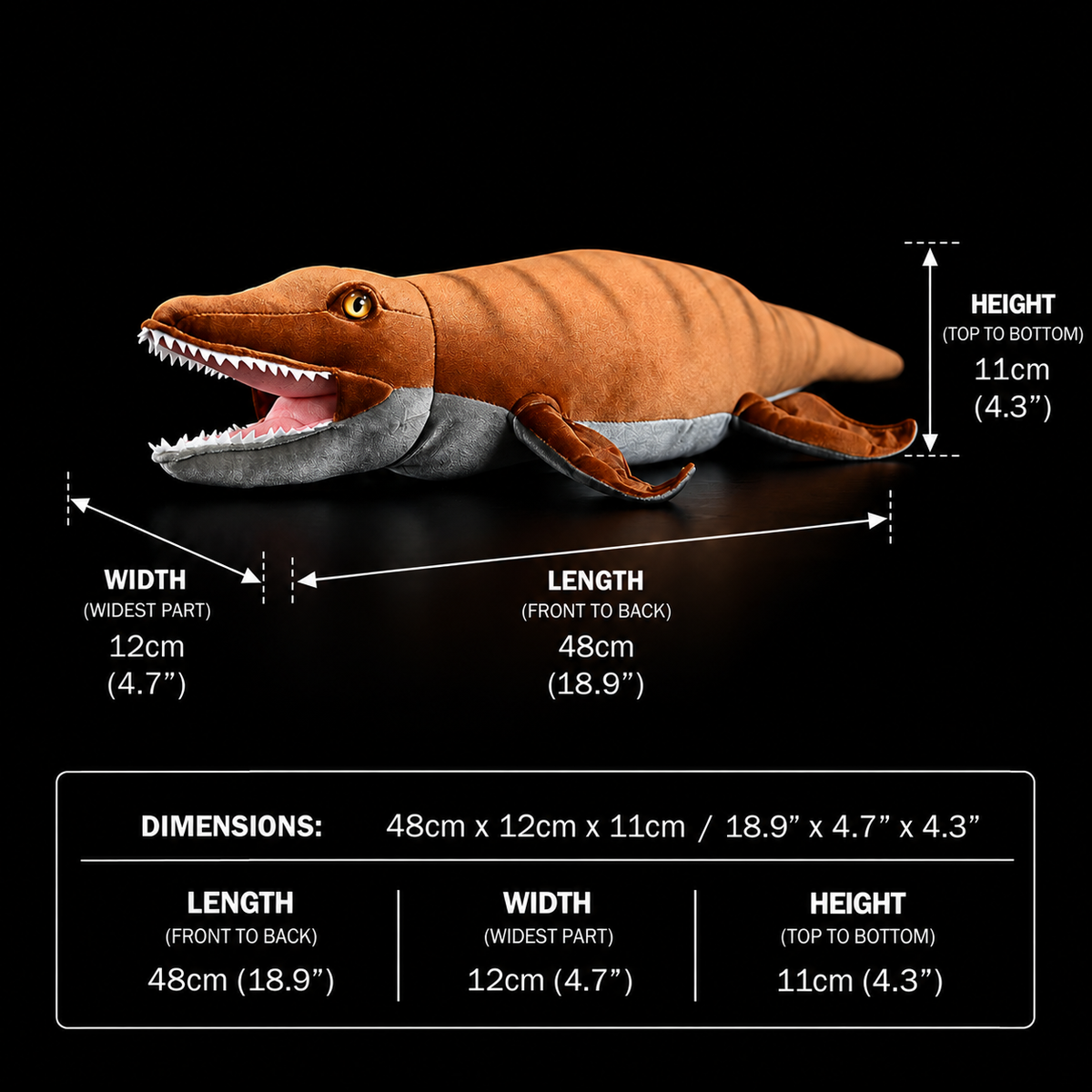 Weiches Plüschtier Mosasaurus
