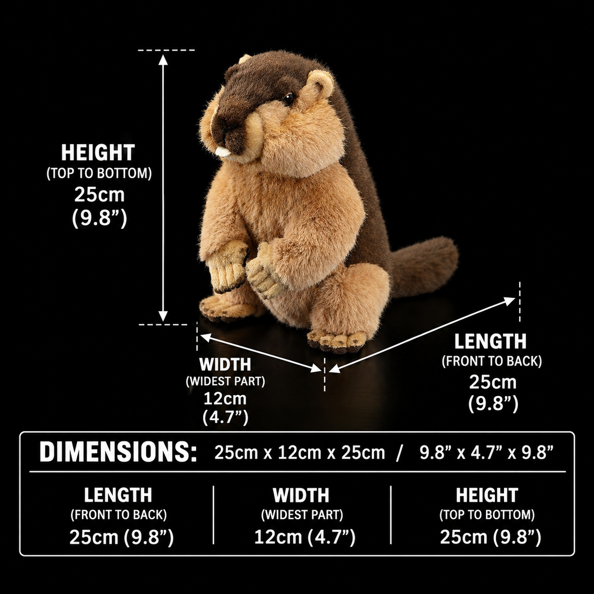 Marmot Soft Stuffed Plush Toy