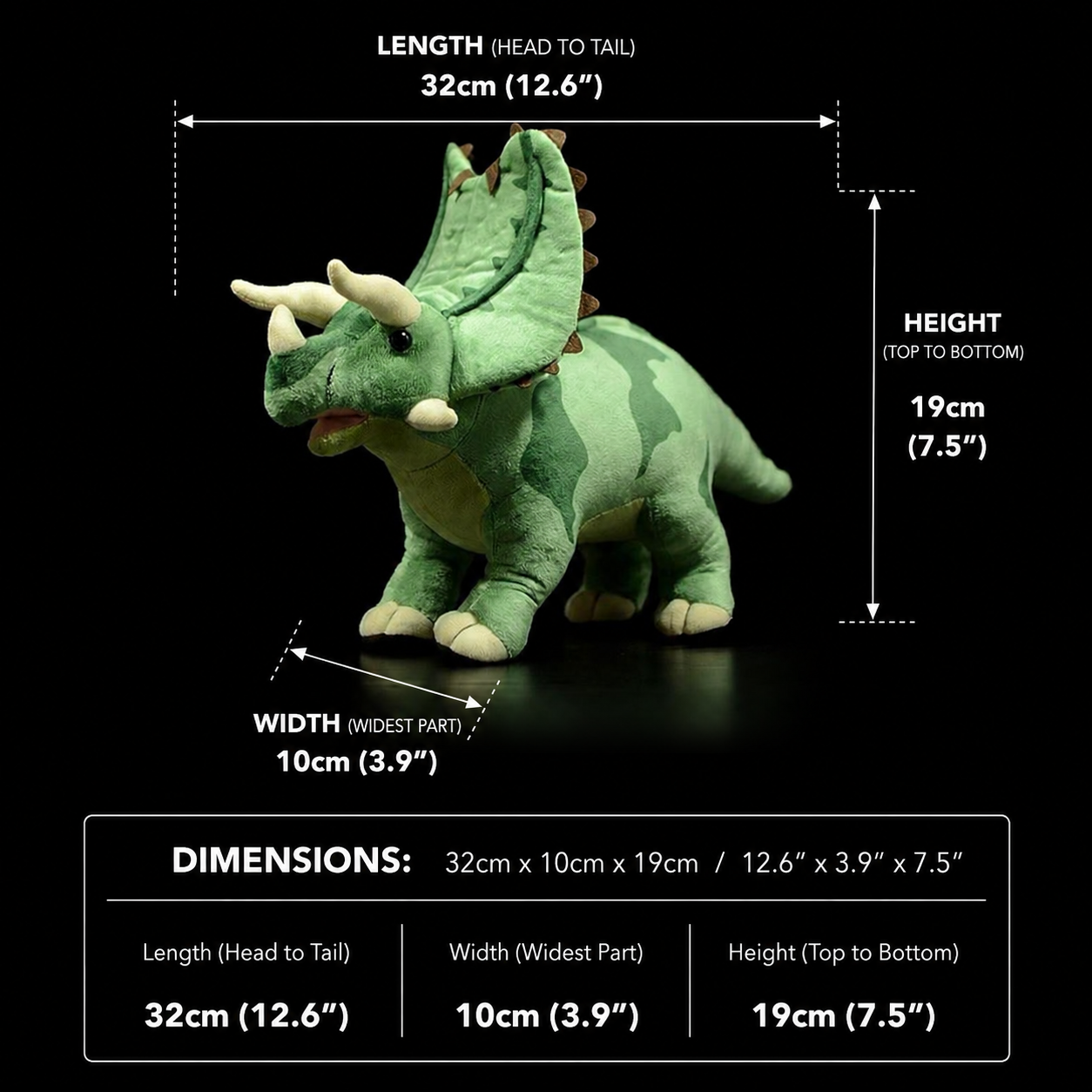 Pentaceratops Dinosaurier Plüschtier