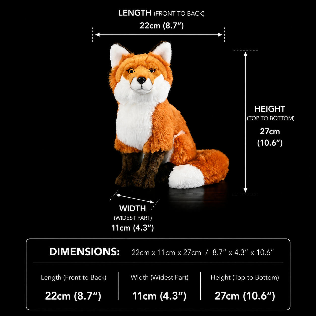Weiches Plüschtier Rotfuchs