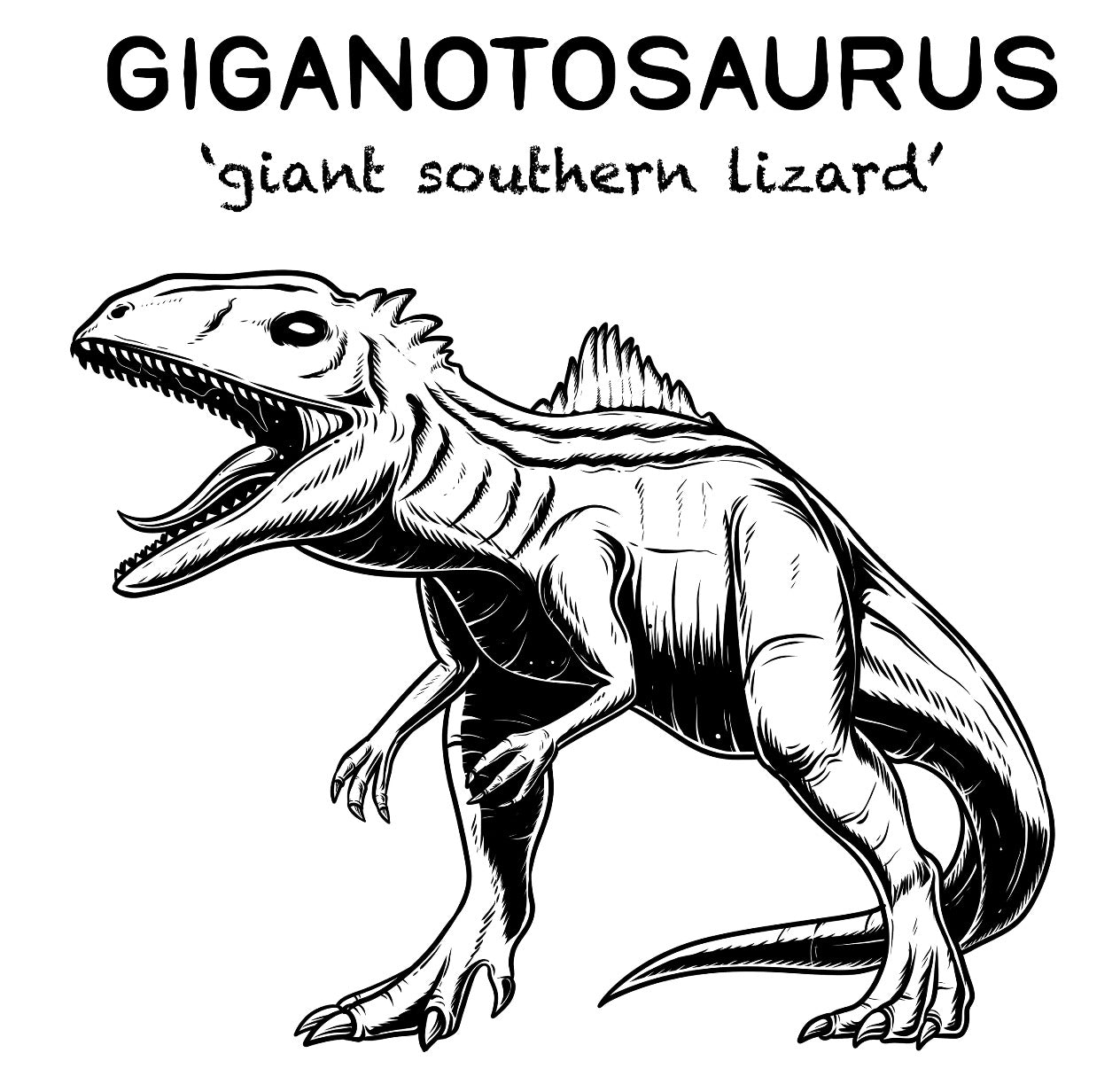 Giganotosaurus Dinosaur Unisex T-Shirt