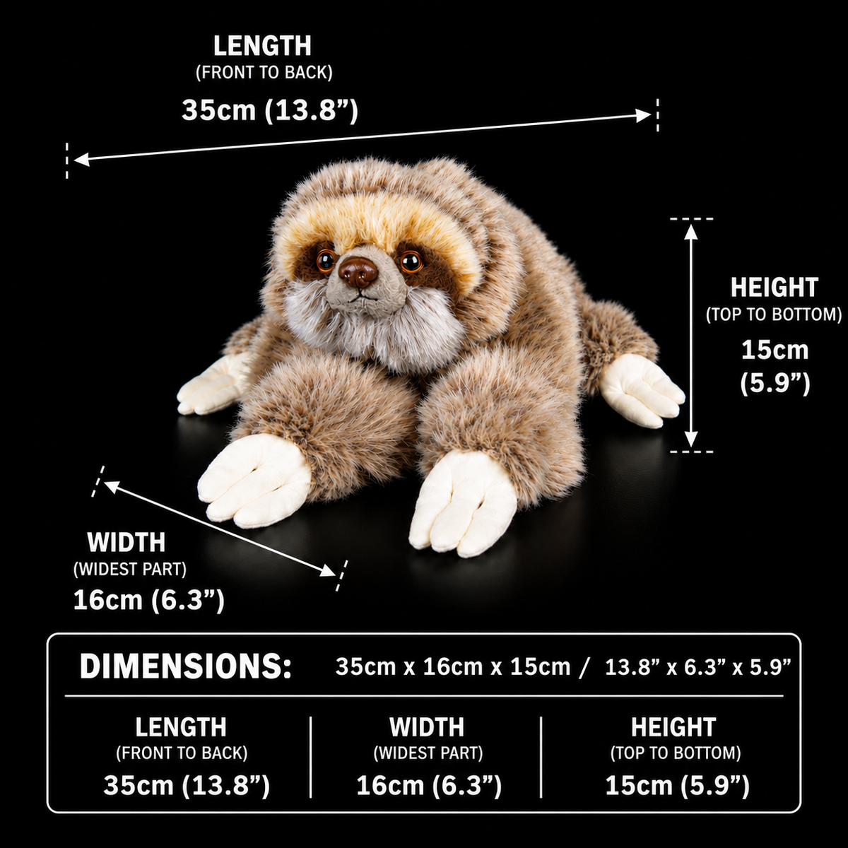 Sloth Soft Stuffed Plush Toy