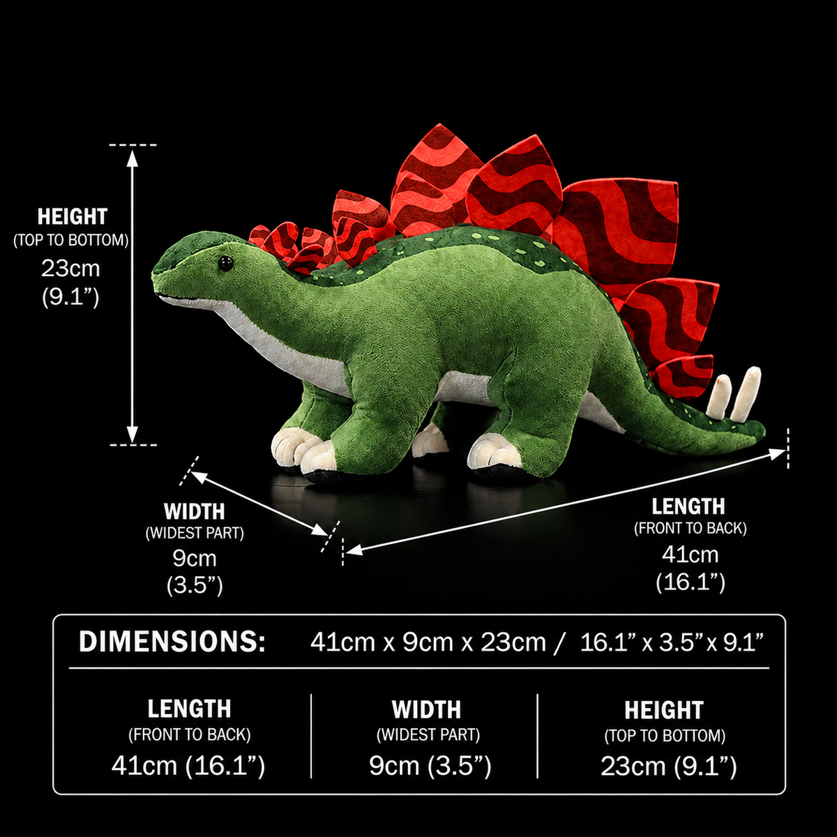 Stegosaurus Dinosaur Soft Stuffed Plush Toy