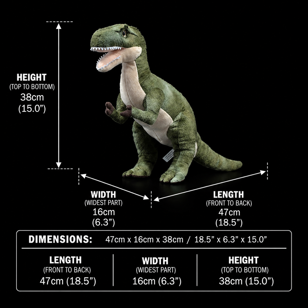 Tyrannosaurus Dinosaur Soft Stuffed Plush Toy
