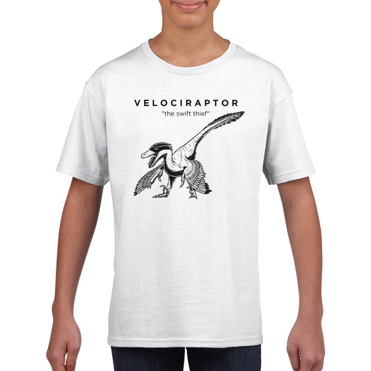 Velociraptor Dinosaur Prehistoric Kids T-Shirt