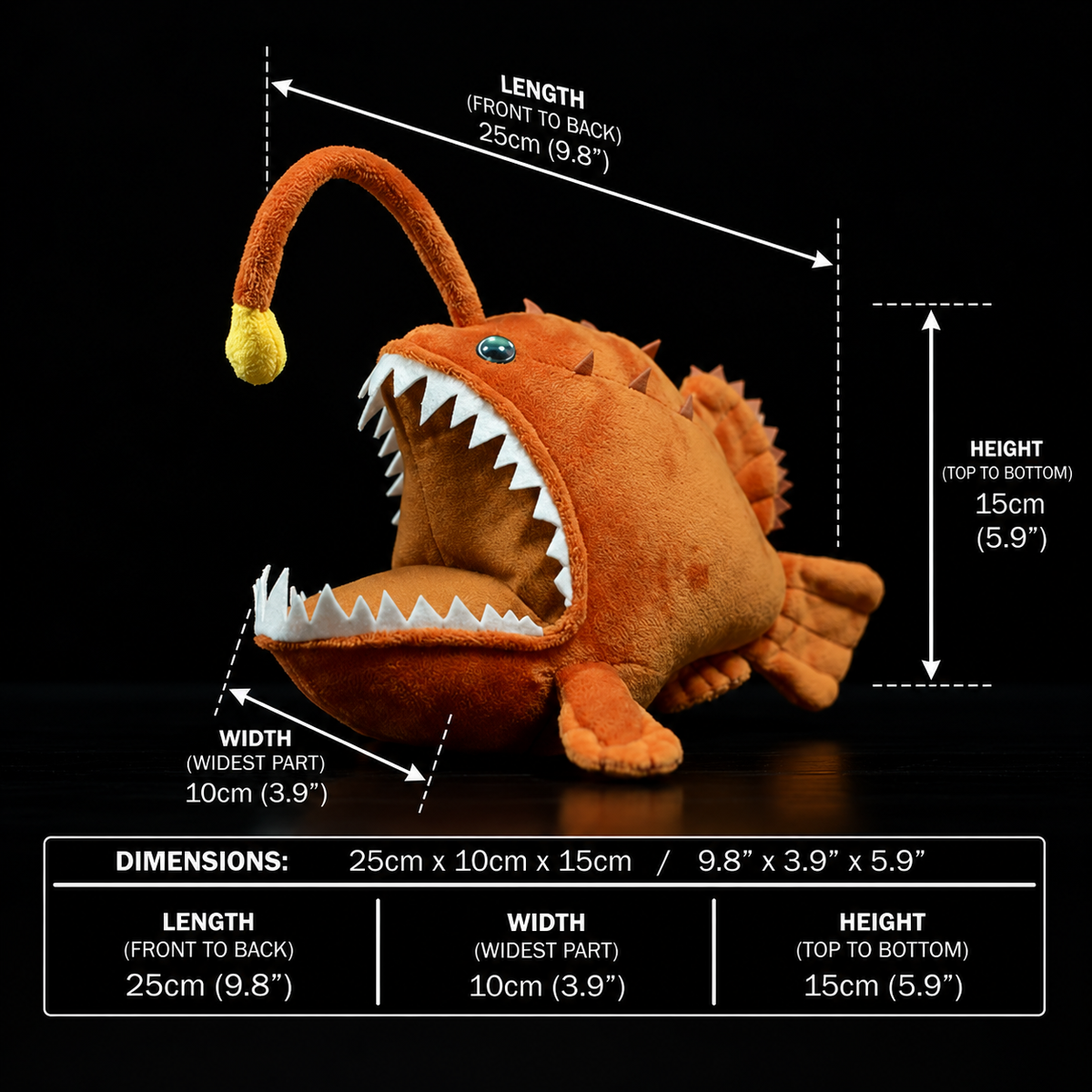 Anglerfish Soft Stuffed Plush Toy