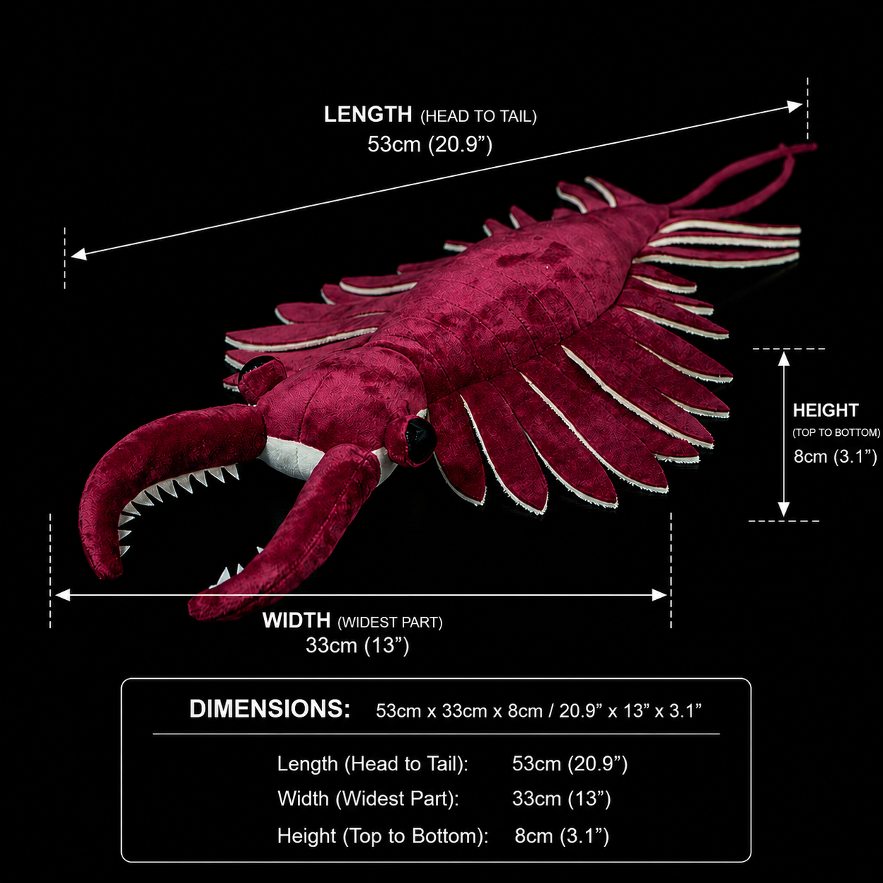 Anomalocaris Arthropod Soft Stuffed Plush Toy