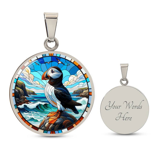 Atlantic Puffin Pendant Necklace: Symbol of Freedom and Adventure