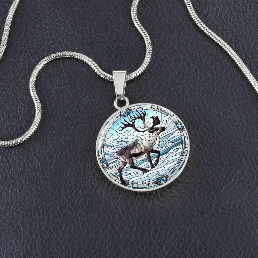 The Caribou Circle Pendant Necklace