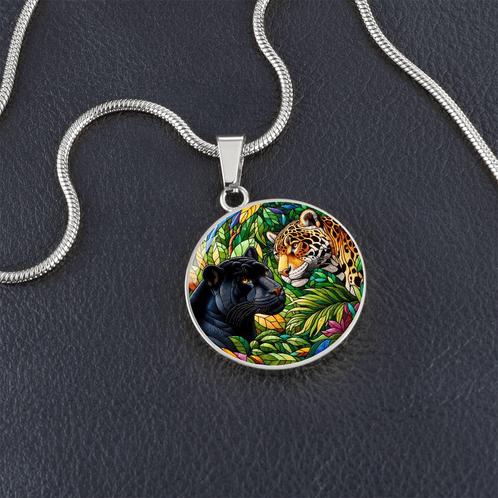 The Jaguars Circle Pendant Necklace