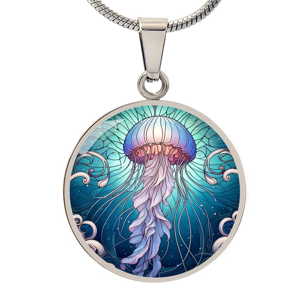 The Jellyfish Circle Pendant Necklace