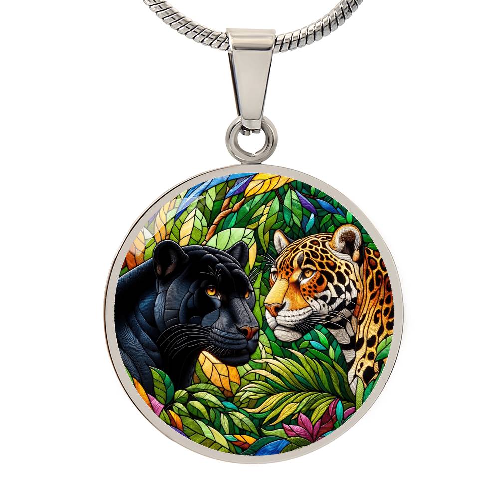 The Jaguars Circle Pendant Necklace