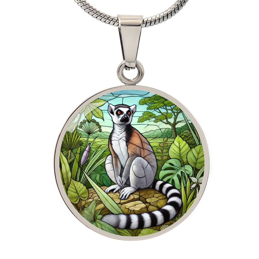 The Lemur Circle Pendant Necklace