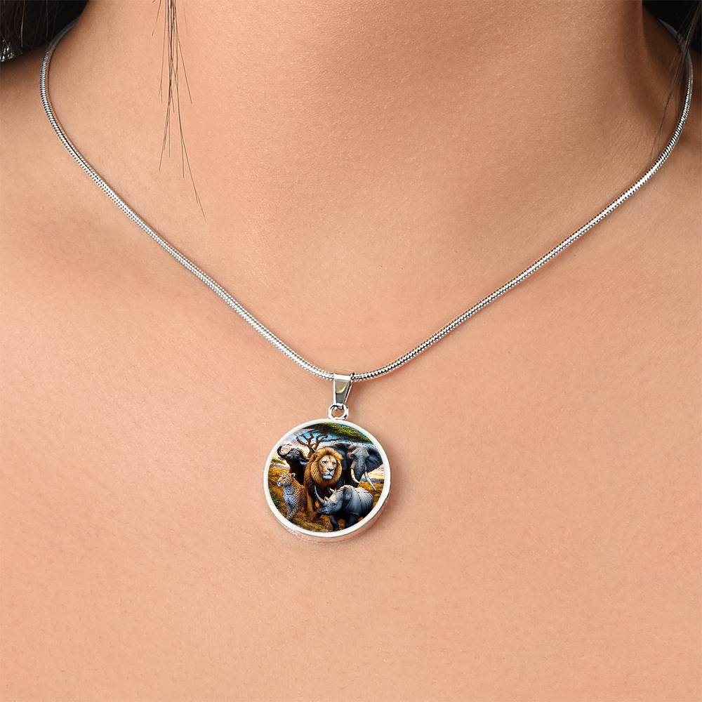 The Big 5 Circle Pendant Necklace