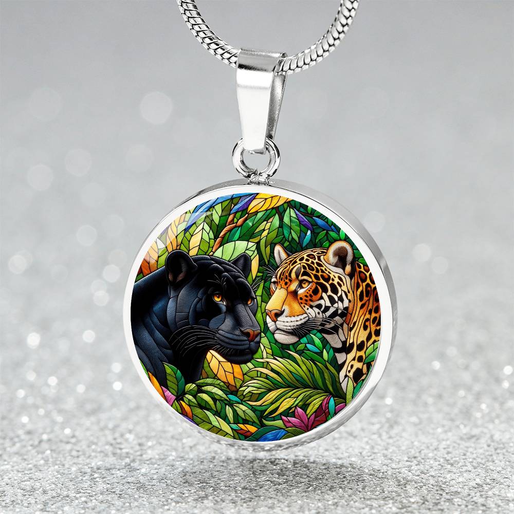 The Jaguars Circle Pendant Necklace