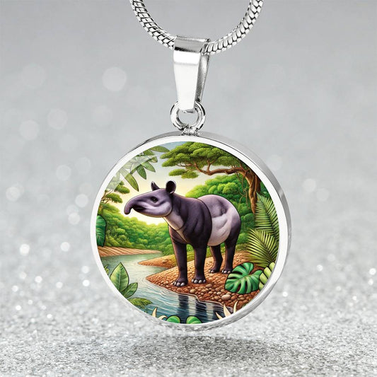 The Tapir Circle Pendant Necklace